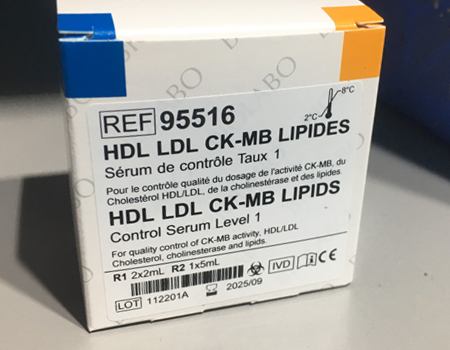 Control serum HDL LDL CK-MB Lipids Level 1 /2